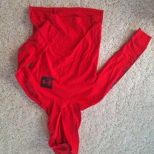 Under Armour Scarlet Hoodie with Black Logo